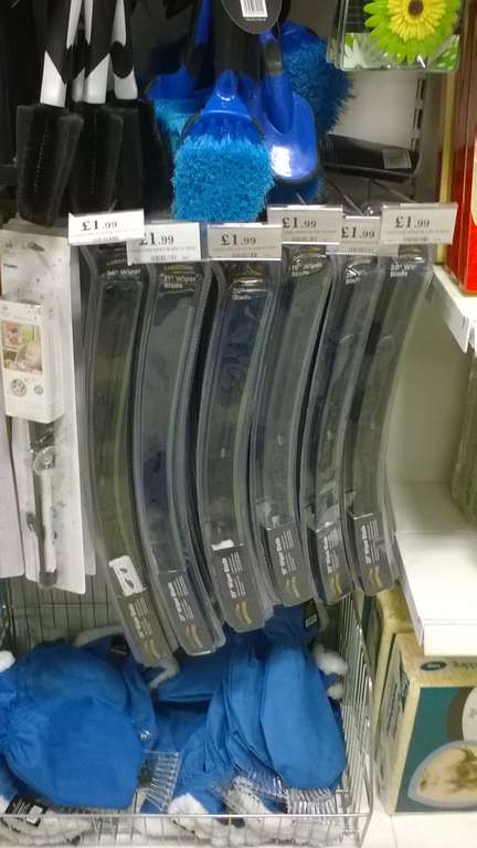 Windscreen Wipers 19 / 20 / 21 / 22 / 23 / 24 Inches - £1.99 @ Home Bargains