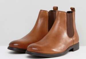 Dune Chelsea Boots In Tan Leather - £36 delivered @ ASOS