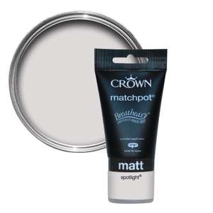 Crown match pot paint tester pots 50p @ Homebase - Stanway, Colchester