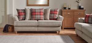 Ludo 3 Seater Sofa Scatter Back £299 @ SCS
