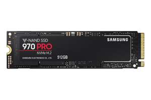 Samsung 970 Pro 512GB NVMe M.2 PCIe SSD £275.79 @ Amazon
