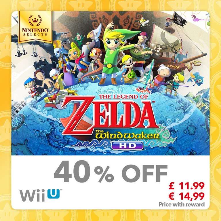 The Legend of Zelda: Wind Waker HD [Wii U]
[100 Gold - 40% Off] £11.99 @ Mynintendo