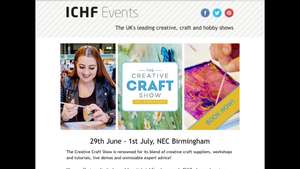 Free tickets with code for ICHF craft event NEC Birmingham 29th June-1st July