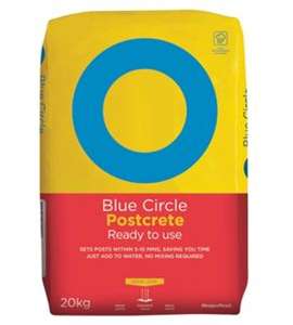 Blue Circle Ready To Use Postcrete - 22% OFF - 20kg now only £4 at Wickes