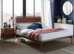 Dreams king size bed frame with head board (copper). £99 + £3.95 postage