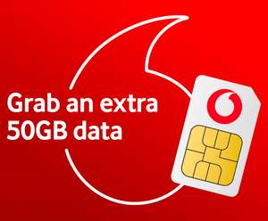 Vodafone PAYG 56GB (1000mins) £20, 80GB (3000m) £30 both Unlimited texts