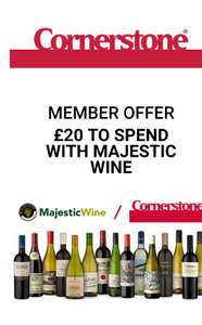 Corner stone give away: £20 to spend at Majestic wine house when you spend £20 at Corner stone