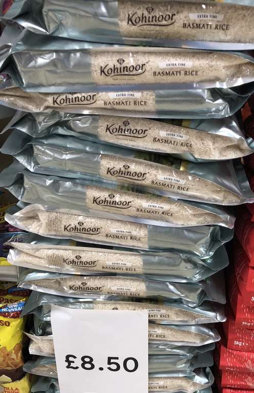 Kohinoor Extra Long Super Basmati Rice 10 Kilogram Pack was £17 now £8.50 (85p Per Kilogram) at Tesco