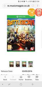 Battleborn on xbox one 1.99 on its own or the get buy two get two free deal @ Music Magpie