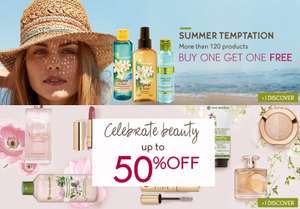 Upto 50% off sale + Free Gift on a £10 spend + 3 Free Samples and more offers @ Yves Rocher