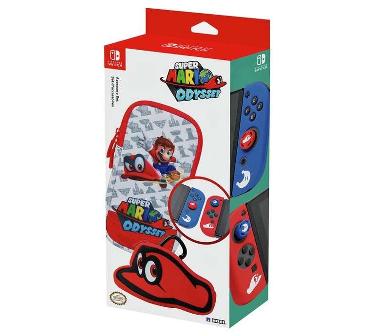 Super Mario Odyssey Nintendo Switch Accessories set £15.99 @ Argos (free C&C)