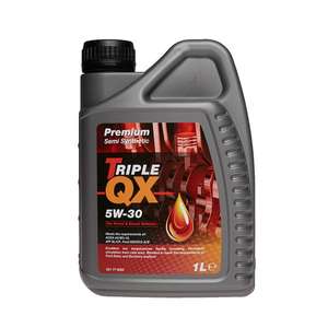 TRIPLE QX Semi Synthetic Engine Oil - 5W-30 - 1ltr £3.10 with code at carparts4less. Free DHL delivery