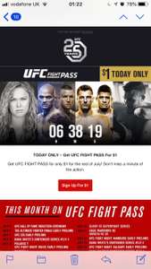 UFC FightPass 1$ using code