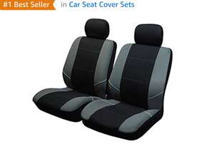 Sakura Neo Front Pair Black with grey pattern Inc Head Rest. Free delivery. Possible 3.15% cash back TCB. Good reviews at CarPartsForLess £8.21