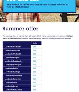 Beach days out with South Eastern Trains - from £15