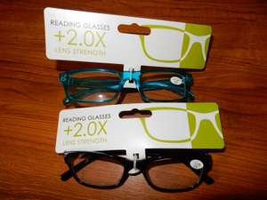 2 Pairs of Reading Glasses at Poundworld £0.50