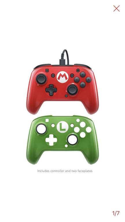 PDP Mario face off Wired Nintendo Switch controller £22.99 @ Argos