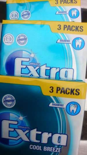 3 X 3 multipack Wrigley's chewing gum 80p @ Poundworld