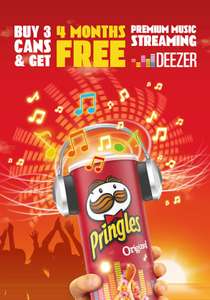 Get 4 Months Free Deezer with 3 Packs of Pringles (£1.25 each) @ Tesco - See OP to get it for free
