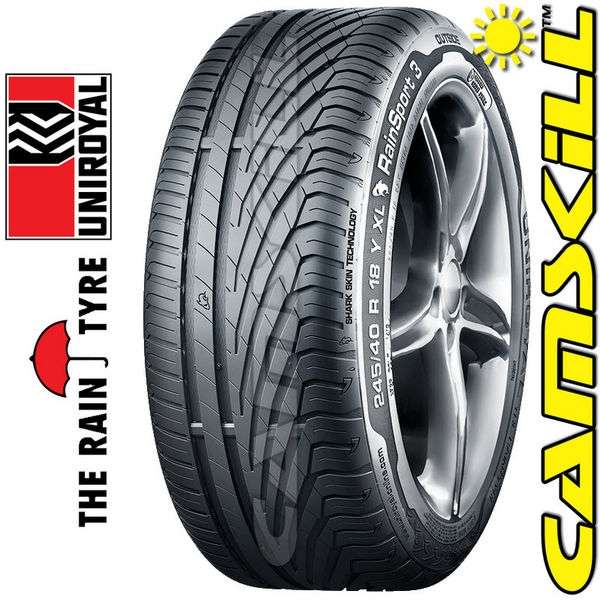 Uniroyal Rain Sport 3 - 225 40 R18 92Y X, Buy 2+ for Love2shop Giftcard £10 per tyre - £59.35 + P&P from £6.98 @ CamSkill