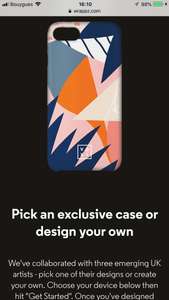 FREE Personalised Phone Case Wrappz when with VOXI VODAFONE.