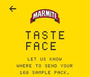 Free Marmite 16g sample
