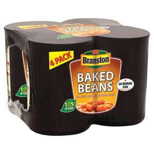 Branston Baked Beans In Tomato Sauce 4 X 410G £1.50 @ Tesco