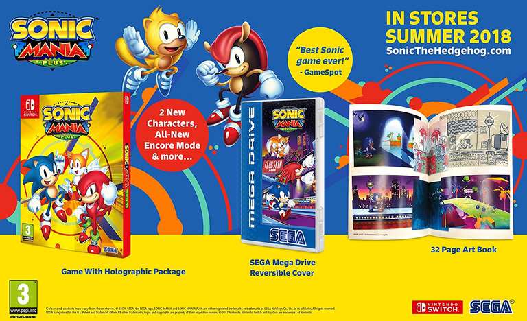 Sonic Mania Plus (Nintendo Switch) £20.85 @ Base.com