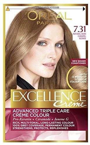 L'Oréal Excellence 7.31 caramel blonde Hair Dye , Pack of 3 £5.08 prime exclusive or £4.32 S&S @ Amazon