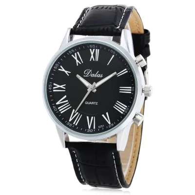 Dalas Mens Quartz Watch - BLACK - £2.74 @ GearBest
