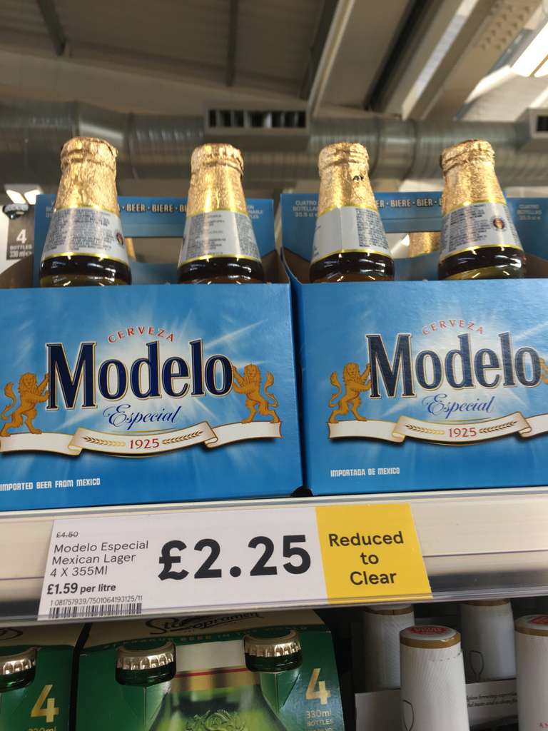 Modelo especial imported cerveza Mexican beer £2.25 at Tesco instore decent 4x 355ml bottled lager