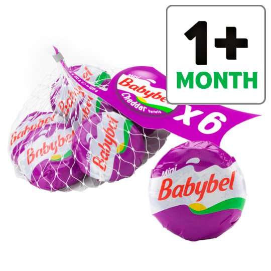 Mini Babybel Cheddar , Light Cheese  & Original 6 pack 120G Ideal for Lunches ONLY £1 @ Tesco