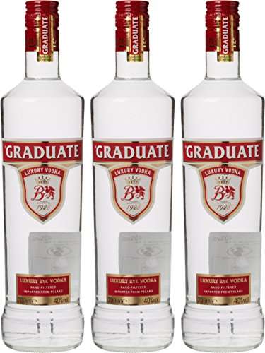 Graduate Luxury Polish Vodka 70 cl (Case of 3) amazon - £40.35