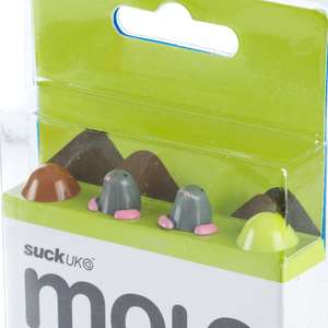 Suck UK Mole Novelty Push-Pins - 24 Pack (Two other varieties available) only £1 with free C&C instore - 10% discount for unidays members at Robert Dyas
