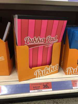 PUKKA pad A4 Refill pad 160 pages 30p PLUS OTHER REDUCED STATIONERY ITEMS -  INSTORE ONLY - Didcot SAINSBURYS (Didcot)