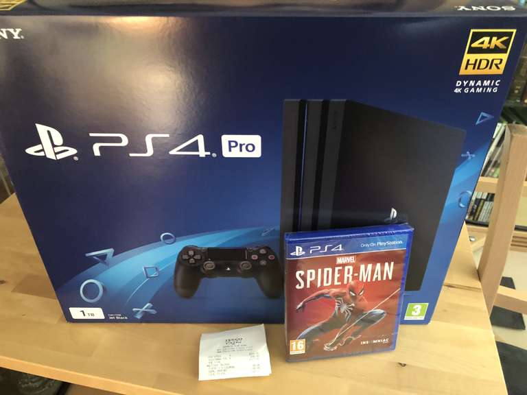 PS4 Pro 1TB and Spider-Man £329 at Tesco extra in store National