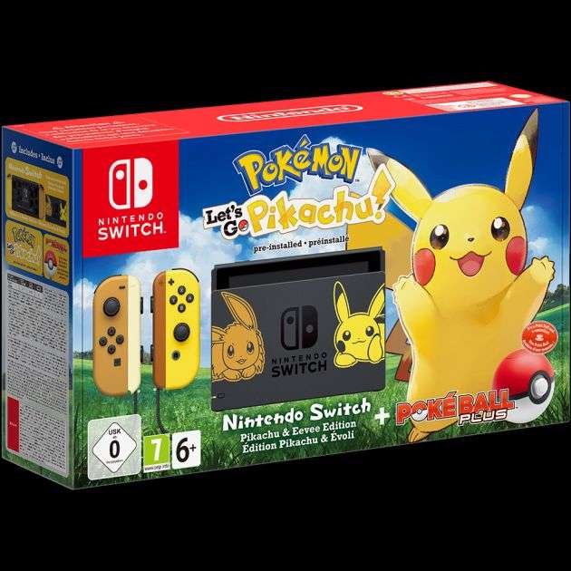 Nintendo Switch Pokémon Let's Go Pikachu! Limited Edition Bundle £339.99 @ Game