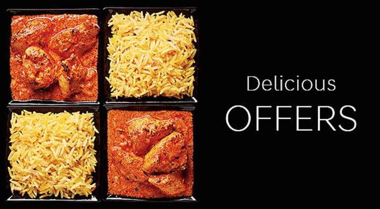 M&S Indian Meal Deal - Two Mains + Two Sides (possible bonus offer of free side) £10 @ Marks & Spencer