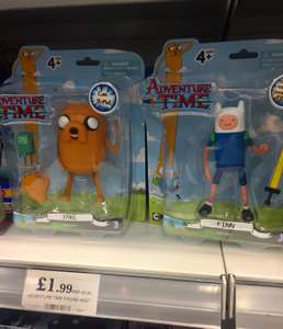 Adventure Time figures in store for only £1.99 at home bargains!
