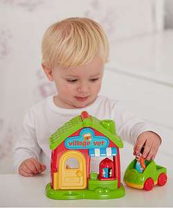 Extra 15% Off Clearance Toys @ ELC eg Happyland Village Vet was £18 now £7.65 / Big City Gravity Loop was £15 now £5.10 / Vtech Alpha-Gator was £19.99 now £9.99