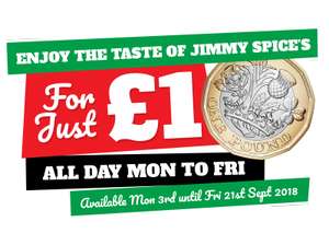 Jimmy Spices buffet Birmingham 2nd person can dine £1 Mon - Fri