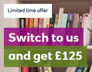 £125 Switch Reward for switching to RBS Plus 2% cashback on bills by the Reward Current Account
