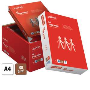 60 x 500 (12 boxes) A4 Paper Reams for £1.90 each OR 30 x 500 (6 boxes) A4 Paper Reams for £2.03 - Next Day FREE delivery @ Staples