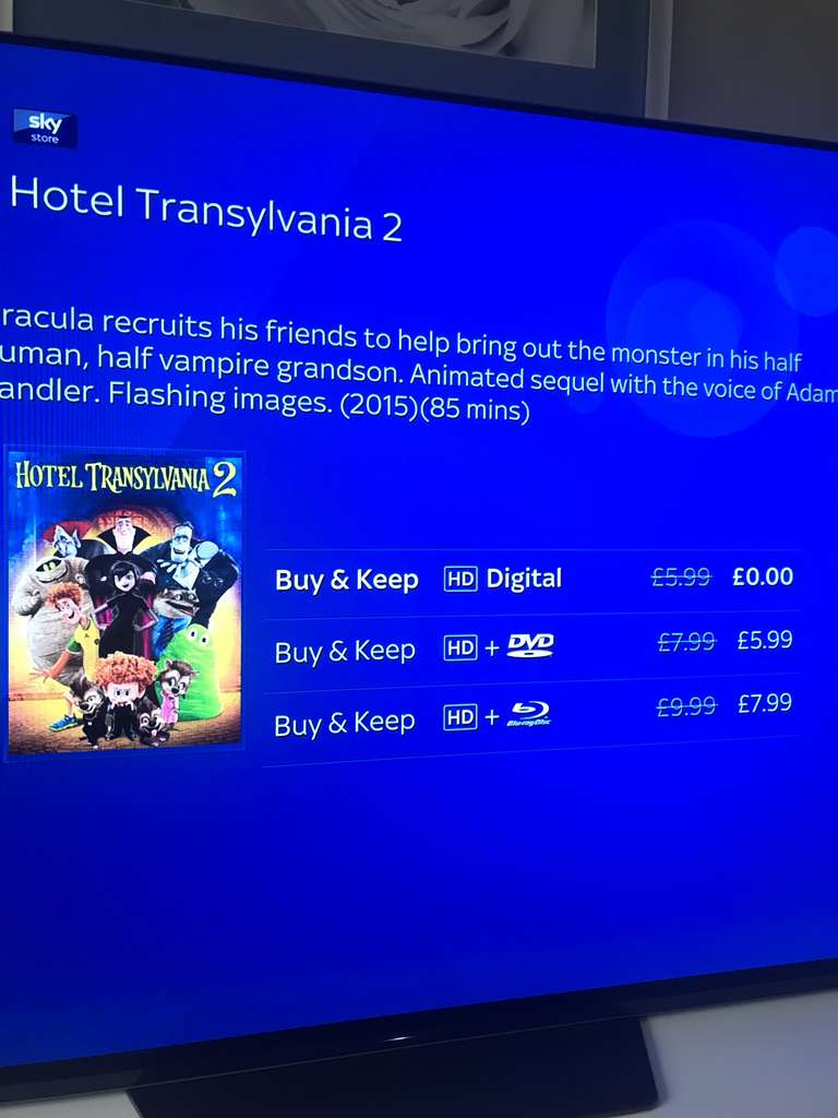 Hotel Transylvania 2 is currently FREE @ Sky Store