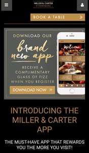STEAK LOVERS - Miller & Carter new App!!! Collect points and get discounts off