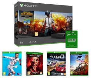 MICROSOFT Xbox One X with PlayerUnknown's Battlegrounds, Forza Horizon 4, FIFA 19, Project Cars 2, Tekken 7 & 3 months LIVE
