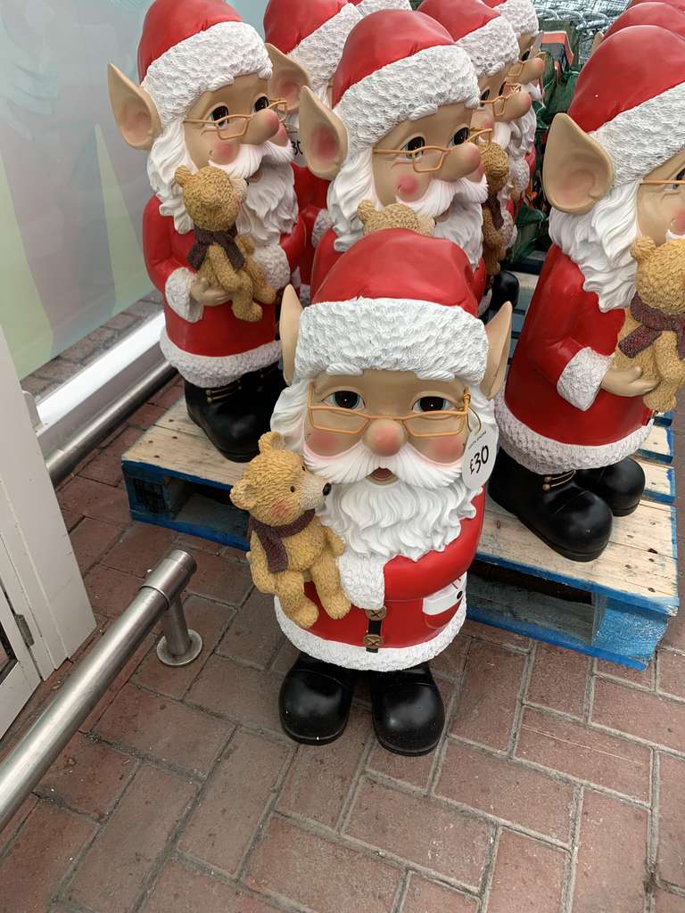 Santa Gnomes instore at Asda Cardff for £30