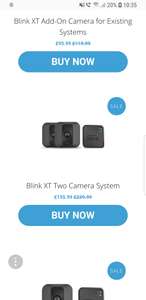 Blink xt camera 2 pack £155.99 @ Blink
