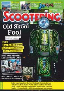 12 month subscription to Scootering magazine £22.49 with code @ iSubscribe