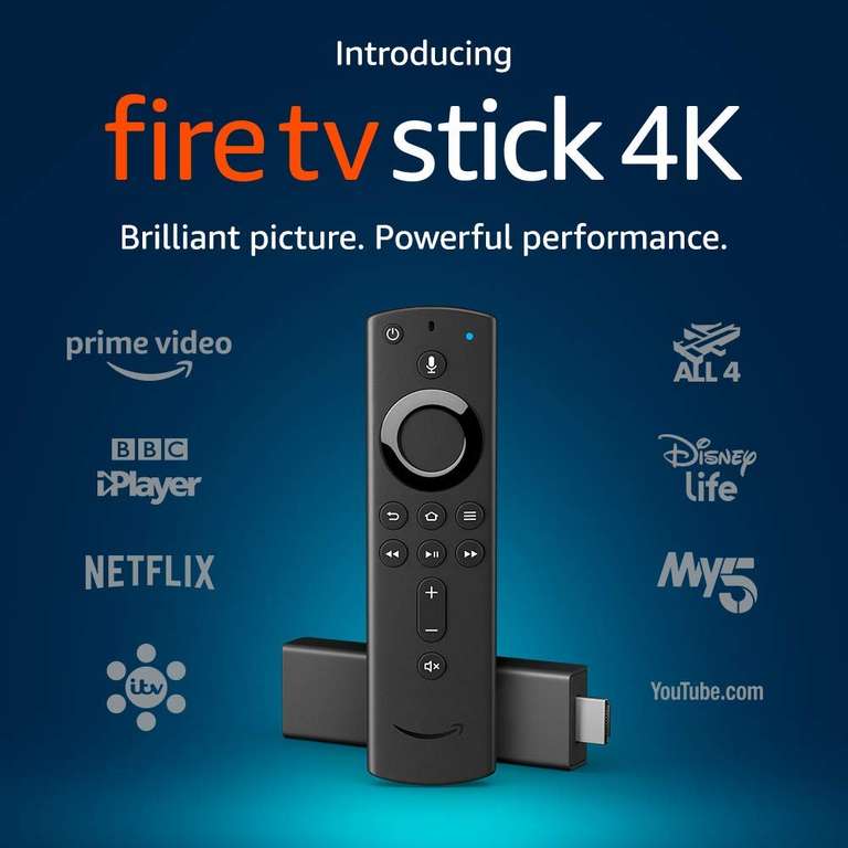 All New Fire TV Stick 4K Ultra HD with All-New Alexa Voice Remote £34.99 Free C&C @ Argos